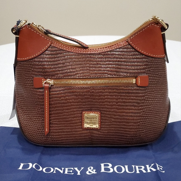 Dooney & Bourke Handbags - Dooney & Bourke Embossed Lizard Small Hobo - NWT (New)